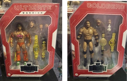 WWE Ultimate Edition Fan Takeover Amazon Exclusive Goldberg + Ultimate Warrior Cover
