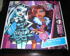 Monster High Super 3D Puzzle 150 Pieces 12" x 18" 2011 - Picture 1 of 4