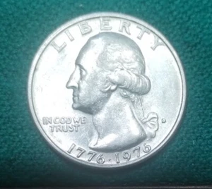 1776-1976 D US Bicentennial Quarter, Rare D Mint Mark Regular Near MS Condition - Picture 1 of 2