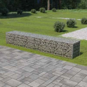NNEVL Gabion Wall with Covers Galvanised Steel 300x50x50 cm - Picture 1 of 6