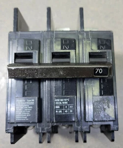 ITE BQ3B070 70A 240V 3 polos tipo BQ, LP-9328. - Imagen 1 de 12