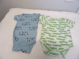 Baby boy onsies, size 0-3 months, 2 onsies. - Picture 1 of 5