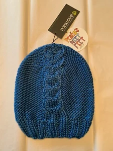 Maxlove Women’s Beanie Hat - One Size - Blue - New With Tags - Picture 1 of 3