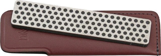 DMT Extra Coarse Pocket Stone W4X Diamond stone measures 4 3/8" x 7/8". Black, e - Image 1 of 1