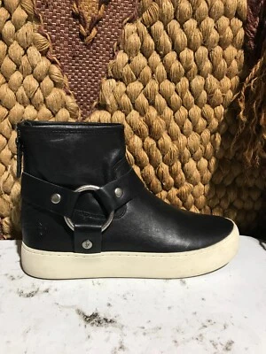 Frye Lena ремень женщин размер 5,5 М туфли молнии бронзовые кожаные ботинки кроссовки - Изображение 1 из 4