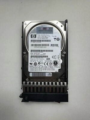 HP 72GB SAS DG072A9BB7 p/n: 395924-002 gpn: 375863-004 MAY2073RC f/w: HPD0 3706 - Image 1 of 3