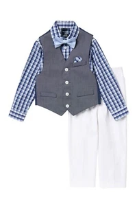 Nautica Size 5 Boys Kids 4 Piece Vest Set - Picture 1 of 2