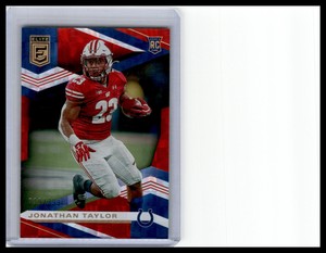 2020 Donruss Elite Jonathan Taylor Red Parallel Rookie RC #/399 Colts