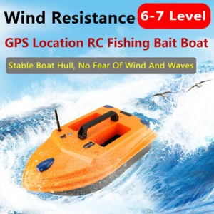 Wireless Bait boat fish finder Dual Motors Fishing Bait Boat GPS RC intelligent - Picture 1 of 12