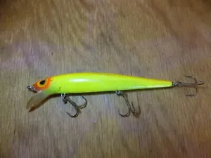 Storm Pre Rapala Shallow THUNDERSTICK Yellow/Brn Top/Red Head  10/25 - Picture 1 of 4