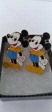 Vintage Disney Productions Mickey Mouse with enameled golf club cufflinks