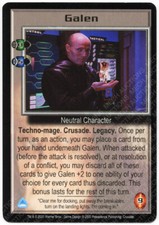 Babylon 5 CCG Crusade Rare R1 Card Galen Holding Fire Used/Played