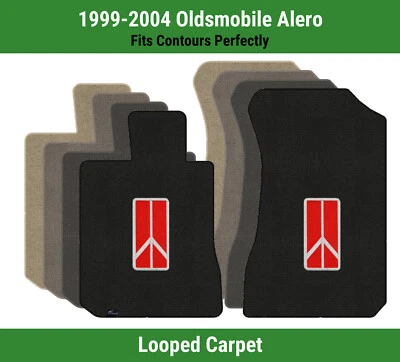 Alfombrillas delanteras Lloyd Loop para '99-04 Alero con emblema Oldsmobile rojo Foto 1 de 4