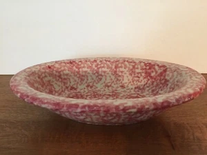 Workshops of Gerald Henn 10" Medium Oval Servierschale 24 Unzen Rose Schwammgeschirr  - Bild 1 von 2
