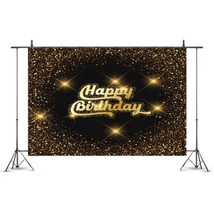 7x5ft Happy Birthday Party Backdrop Vinyl Photo Booth Background - Picture 1 of 1