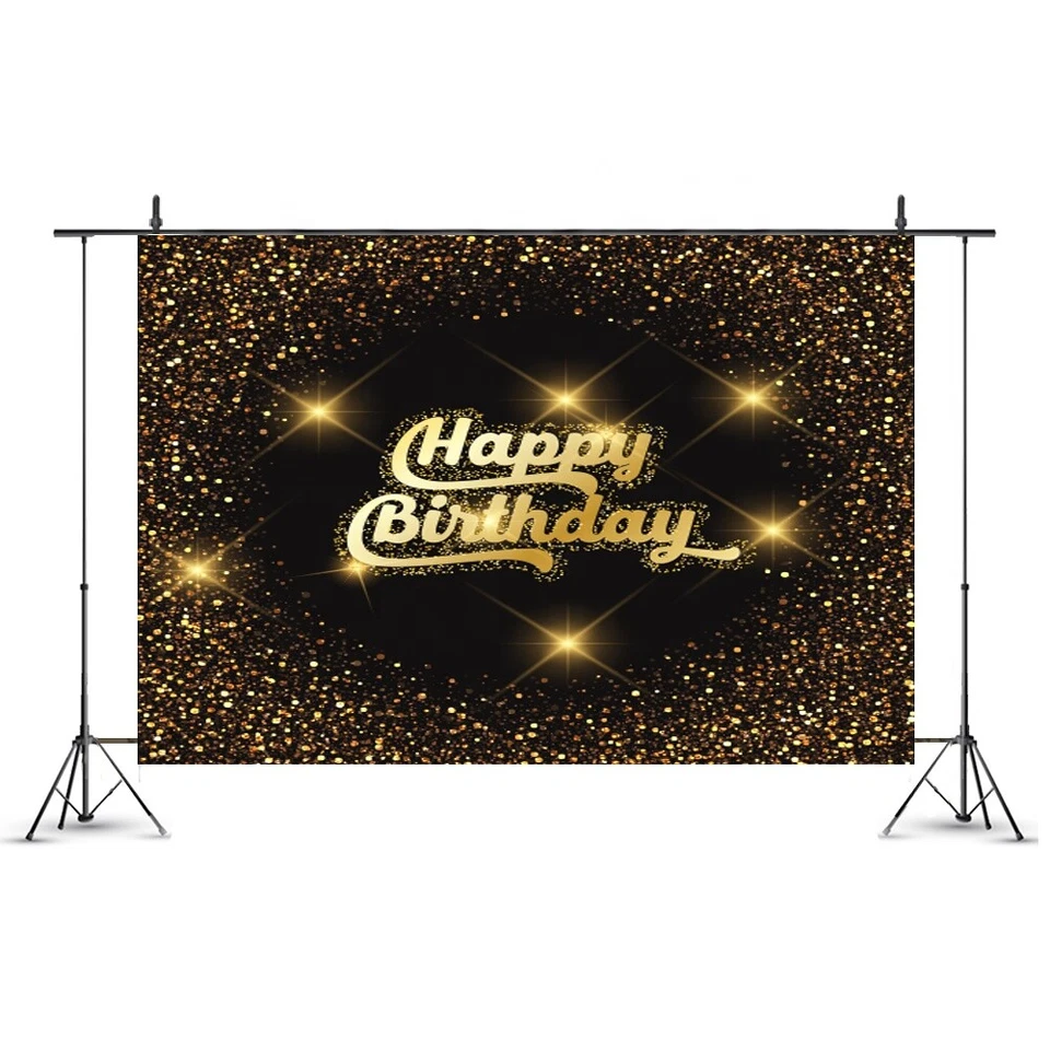 7x5ft Happy Birthday Party Backdrop Vinyl Photo Booth Background - Image 1 of 1