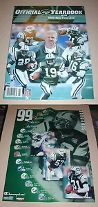 NFL New York JETS Official Yearbook 1999 & Poster Football Team Book Magazine - Picture 1 of 2
