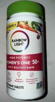 Multivitamínico de alta potencia Rainbow Light One 50 para mujer 90 unidades EXP 5/2026 Foto 1 de 4