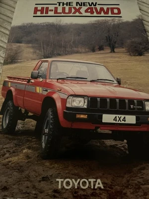 Toyota Hilux 4WD Pickup Car Sales Information Brochure 1982 6 Pages - Image 1 of 3
