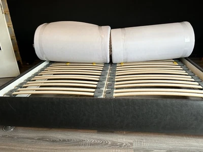 RUFBETTEN Doppelbett (Länge 2 14m) (Breite 1 86m) mit Bettkasten In Schwarz. - Bild 1 von 4