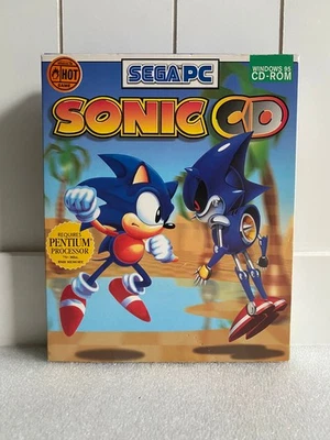 Sonic the Hedgehog CD PC CD-ROM Big Box Vintage Platformer Game SEGA PC 1996 - Image 1 of 4