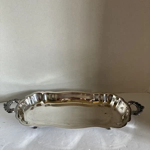 Vintage EPCA Bristol by Poole Silver plated Footed Serving Dish 57 - Picture 1 of 7