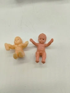 Vintage Hard Plastic Hong Kong Tiny Miniature Small Doll House Baby Doll 2 - Picture 1 of 8