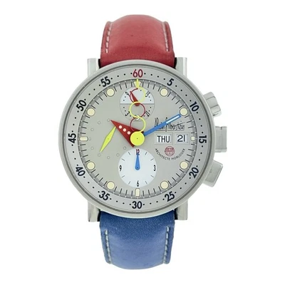 Reloj automático para hombre Alain Silberstein Krono Bauhaus esfera gris acero 40 mm Foto 1 de 4