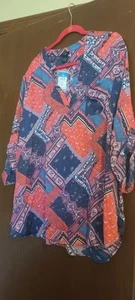 Plus Size Rue+ Multicolor Paisley Top Size 3X - Picture 1 of 4