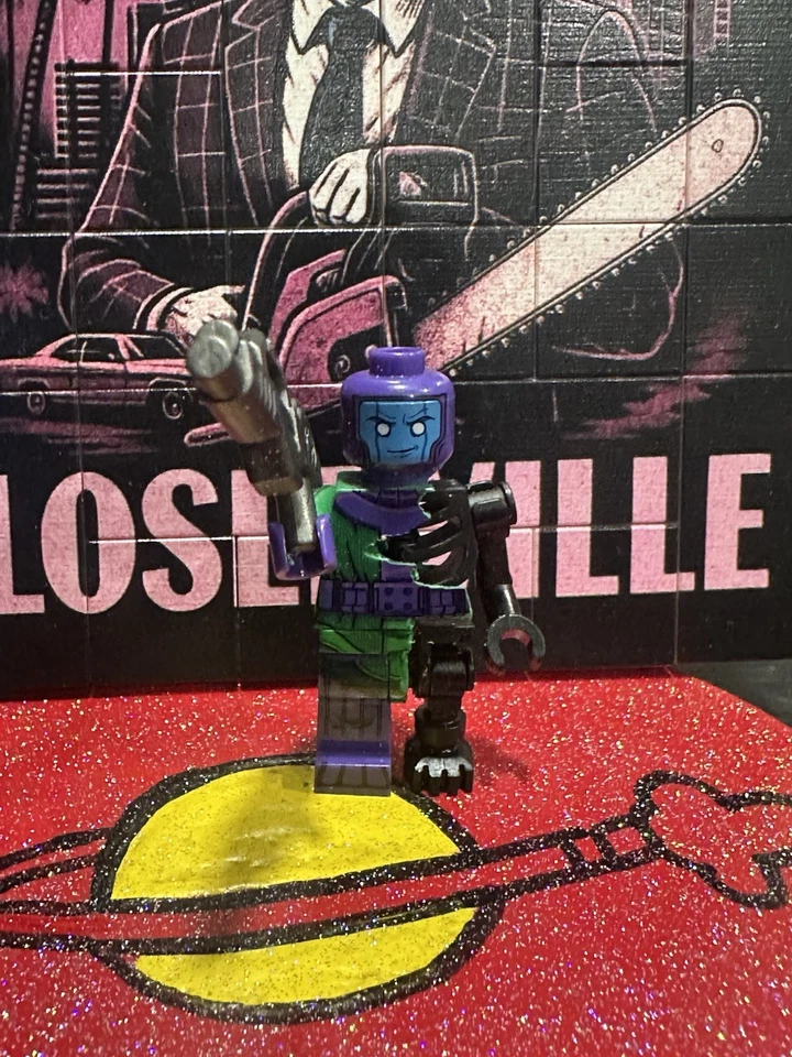 LEGO SkeletoN Marvel Comic Kang El Conquistador Construcción Personalizada 1 de 1 Certificado de Autenticidad Firmado Foto 1 de 2