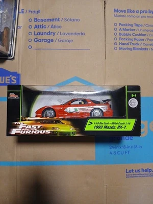1993 Mazda RX7 Racing Champions Fast And The Furious 1:18  Rare  - Image 1 of 4