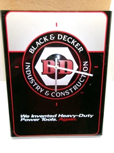 Rare Vintage Asvertising Black & Decker Wall Clock Tools Display for repair - Bild 1 von 5