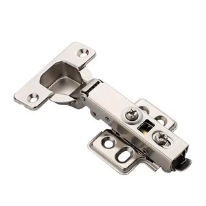 2-Pack Frameless Soft-Closing Cabinet Hinges, Concealed European Style, 2D Ad... - Picture 1 of 6