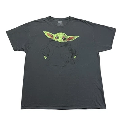 Camisa Star Wars Para Hombre 2X Gris Grogu Baby Yoda Manga Corta Mad Engine Foto 1 de 4