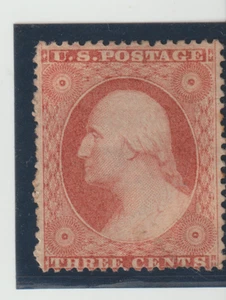 US Scott #26 MH Partial Gum 1857 3c George Washington CV $65.00 - Picture 1 of 2