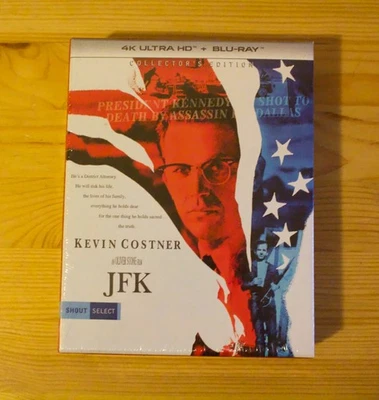 JFK 4K UHD Blu-ray Shout Fábrica Edición Coleccionista Oliver Stone Nuevo Fuera de Stock Foto 1 de 4