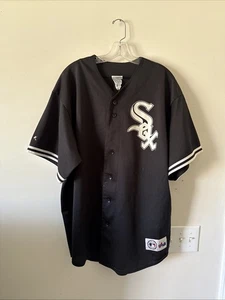 Camiseta deportiva negra Majestic Chicago White Sox Magglio Ordonez de colección para hombre talla XL - Imagen 1 de 5