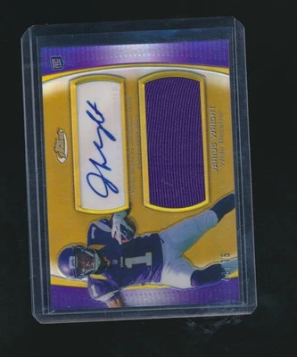 JARIUS WRIGHT 2012 TOPPS FINEST RC JERSEY AUTO 48/75 #AJR-JW - Image 1 of 2