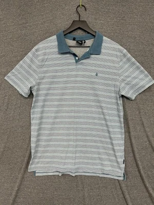 Volcom Polo Shirt Mens XL Multicolor Striped Logo Collared Outdoor Golf Tennis - Image 1 of 4