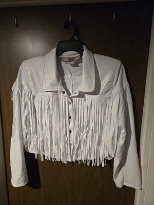 Disfraz Chaqueta Blanca con Flecos Día Libre Ferris Bueller   Foto 1 de 4
