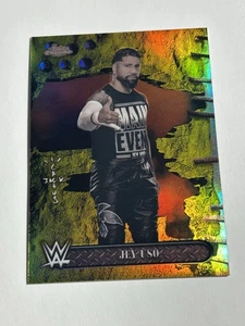 2025 Topps Chrome Cactus Jack Jey Uso True Gold Refractor /50 - Picture 1 of 7