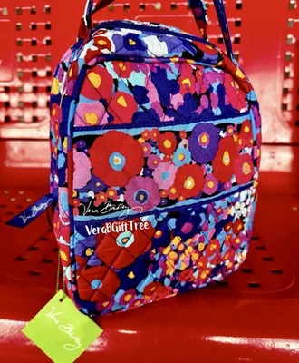 Vera Bradley Lunch Bunch Bag IMPRESSIONISTA BLUE Purple FLORAL Tote NWT New RARE - Image 1 of 4