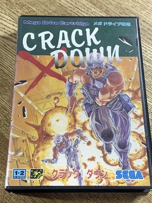 Crack Down Mega Drive Video Game Software Japan Import - Image 1 of 4