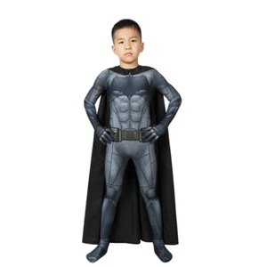 Batman Costume Cosplay Suit Kids Bruce Wayne Justice League 3D Printed New - Picture 1 of 11