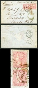 Pair of 4d Carmine SG62 on Cover to Canada - Picture 1 of 1