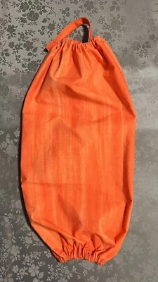 Soporte/dispensador de bolsas de supermercado de plástico de tela hecha a mano 100 % algodón Foto 1 de 4