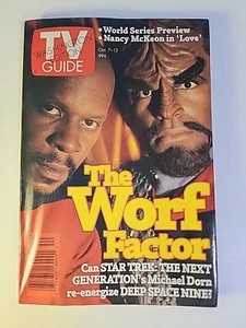 TV Guide Oct. 7-13 1995 Star Trek The Worf Factor Michael Dorn Excellent Shape! - Picture 1 of 3