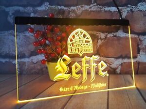 LED-Neonlichtschild mit Leffe-Bier-Logo für Zuhause, Bar, Club, Kneipe,...