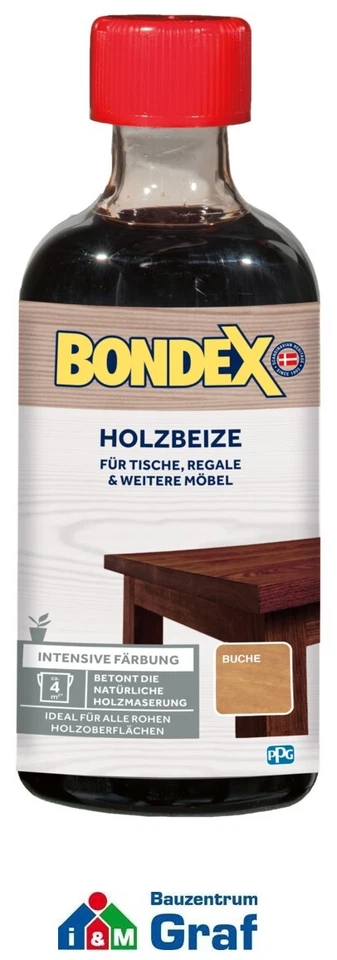 BONDEX Holzbeize 250 ml / verschiedene Farbtöne verfügbar / #873 - Bild 1 von 1