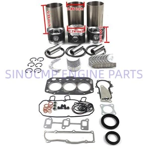 Engine Rebuild Kit For John Deere Yanmar 3TNV70 3TNV70BJUV 3TNV70-AJUV  Engine - Picture 1 of 8